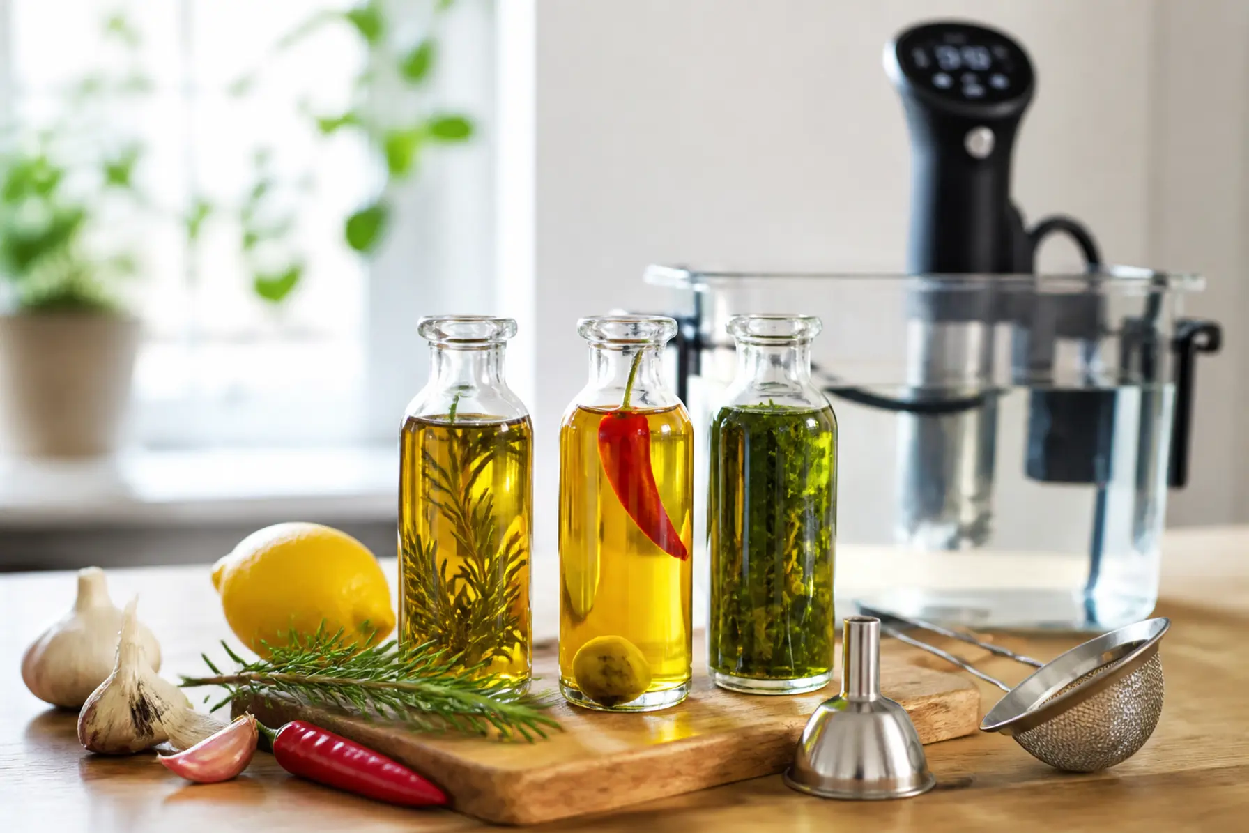 Olieinfusioner lavet sous-vide