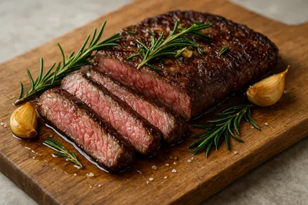 Bavette med hvidløg og rosmarin