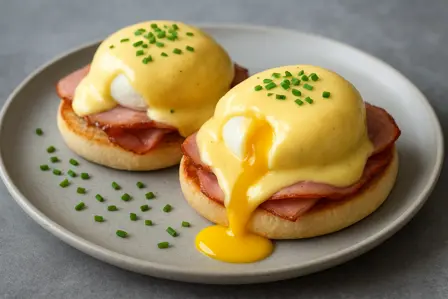 Benedict med sous-videæg og hollandaise