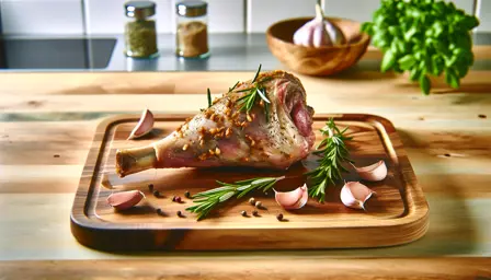 Delikat lammekølle med rosmarin og hvidløg