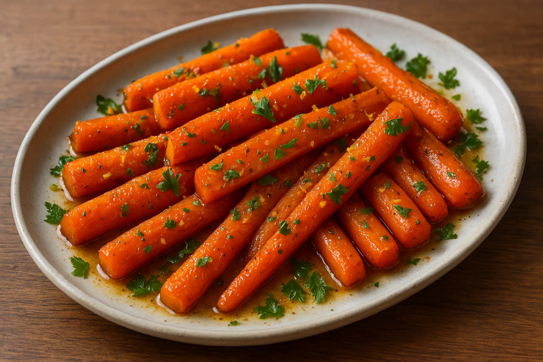 Hurtige gulerødder med appelsin og spidskommen