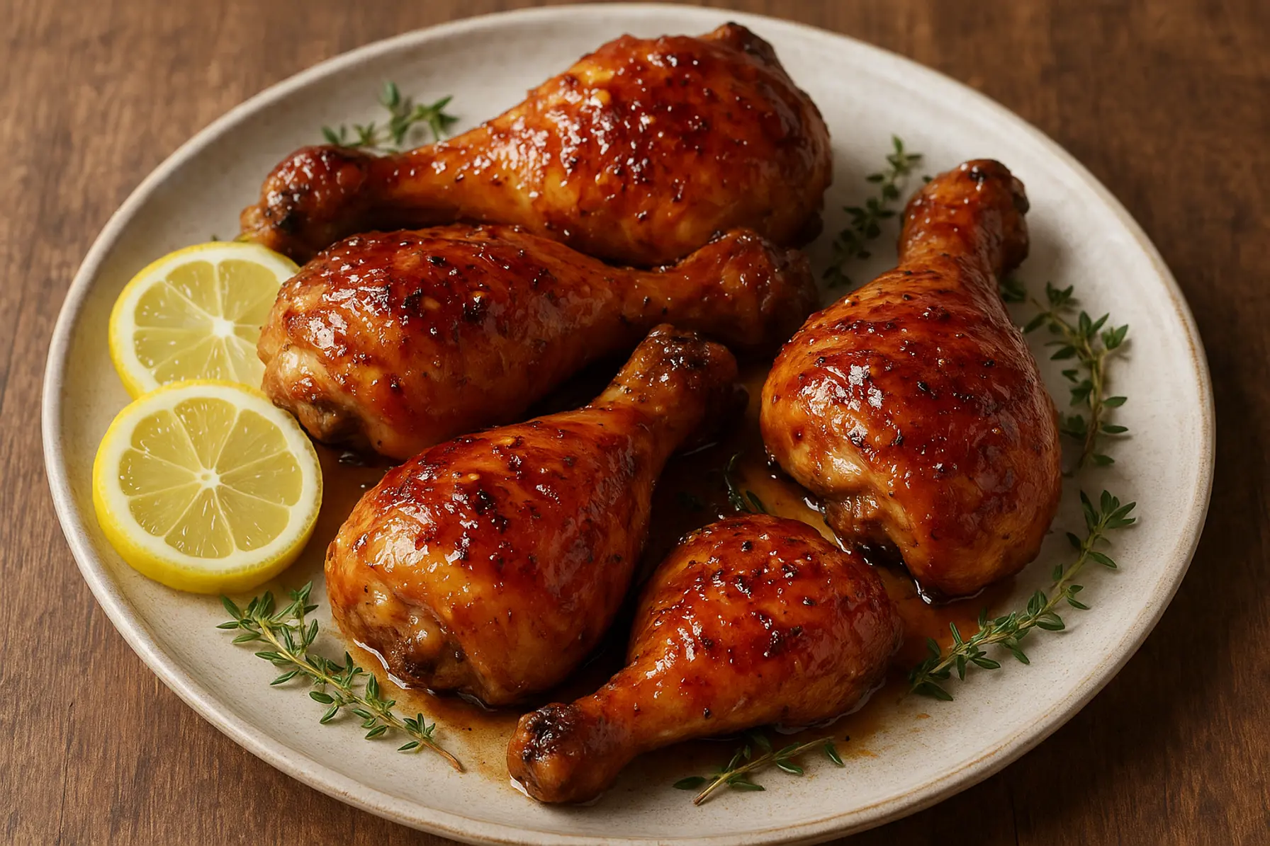 Kyllingelår med honning og hvidløg